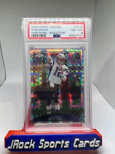 2009 Topps Chrome Throwing-Xfractor TC70 Tom Brady PSA 8! RARE! - Picture 1 of 2