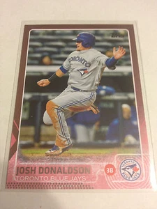 2015 Topps Update Josh Donaldson #US320 Pink Parallel 13/50 Blue Jays - Picture 1 of 1