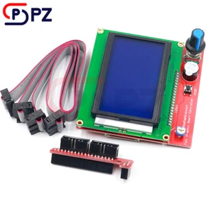 12864 Display LCD 3D Printer Controller +Adapter For RAMPS 1.4 Reprap Mendel - Bild 1 von 4