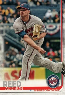 #193 Addison Reed Minnesota Twins 2019 Topps Series 1 Baseball Card EAJ - Image 1 of 2