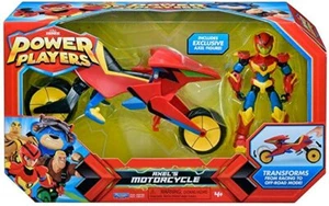 POWER PLAYER MOTORRAD WANDELBAR MIT FIGUR WERTVOLLE SPIELE - Bild 1 von 3
