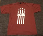 Rare KORN 1998 Burgundy T-Shirt, Follow The Leader, Original/ Authentic GIANT
