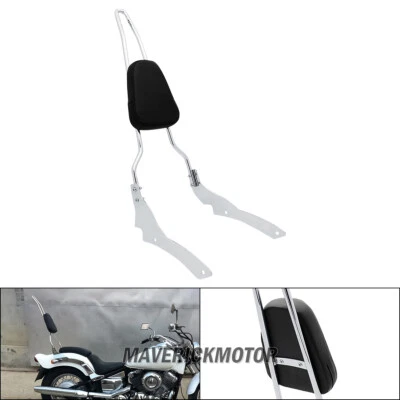 Respaldo trasero barra Sissy para Yamaha 1996-2017 V-Star XVS 400 650 Custom Dragstar Foto 1 de 4