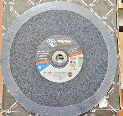 Taipan Abrasives TO6532 14 X 3/32 X 1 Chop Saw Whl INOX / STEEL BX 10 FREE GIFT - Image 1 of 2