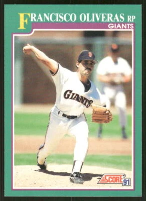 1991 Score #635 Francisco Oliveras - Image 1 of 2