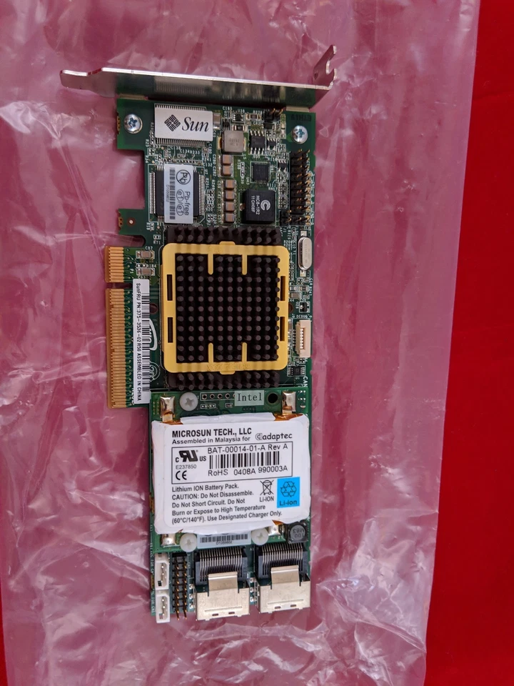 SUN RAID SAS PCI-e 8-Port Adapter 375-3536-02 R50 Raid Controller Card HBA - Image 1 of 4