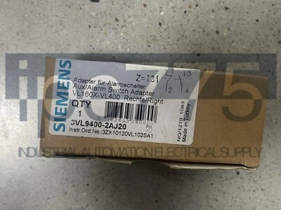 1PCS Brand New Siemens PLC 3Vl9400-2AJ20 3Vl9 400-2AJ20 - Image 1 of 4