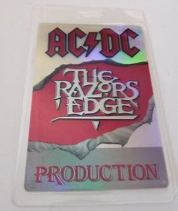 AC/DC Razors Edge 1991 Produktion Konzert Tour Laminat Backstage Pass D13 - Bild 1 von 1