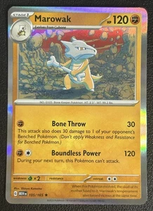 Marowak 105/165 Scarlet & Violet 151 Holo Rare Pokemon TCG Card NM - Picture 1 of 2