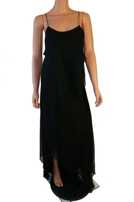 Maxi Vestido Haute Hippie Negro Seda Talla S Foto 1 de 4