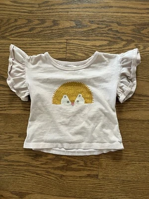 Camisa manga corta con volantes Tea Collection Hedgehog - Niñas Talla 18-24 Foto 1 de 4