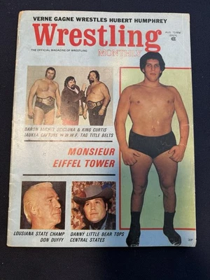 1972 Andre гигантская борьба ежемесячный газетный киоск 1-я обложка - Изображение 1 из 4