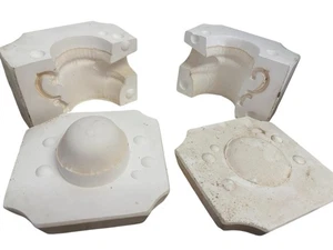 Arnel Tazza da barba vintage in ceramica con stampo per colata antiscivolo 4 pezzi #A-359-4 - Foto 1 di 7