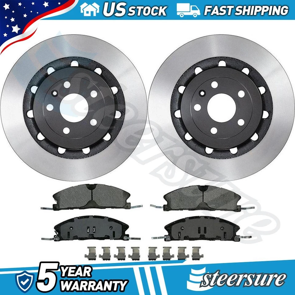 Juego de pastillas de freno de disco delanteras Wagner rotor de freno de disco para Ford Taurus 2013-2019 Foto 1 de 4