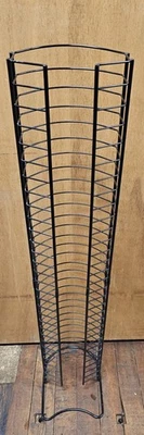 Soporte de torre de almacenamiento de DVD/juegos de 44,5 pulgadas cable de metal negro para 60 juegos Foto 1 de 4