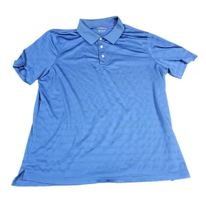 Croft & Barrow Poloshirt Herren XL blau pflegeleicht Performance Golf Freizeit gestreift - Bild 1 von 6