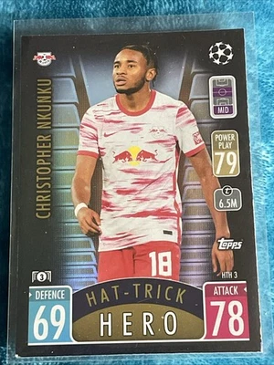 2021-22 Topps Match Attax UCL Extra - Hat-Trick Hero Christopher Nkunku #HTH 3 - Image 1 of 2