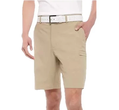 Pantalones Cortos Pro Tour Para Hombre Talla 34 Tostados Golf Frente Plano Doble Cremallera Bolsillo Carga Foto 1 de 4