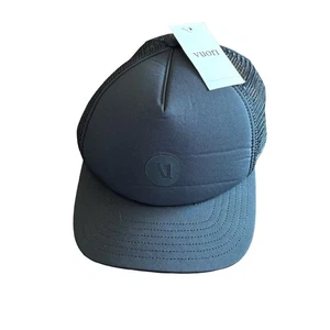 NWT Vuori Black Trucker Hat Foam Front Mesh Back Snapback Adjustable - Picture 1 of 3