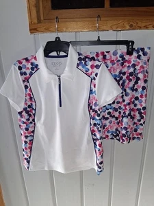 Izod Golf Tennis Pickleball Skort und Top Outfit Gr. L - Bild 1 von 11