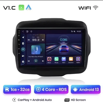 Autoradio Jeep Renegade 2016-2020 1G+32GB, CarPlay-AndroidAuto Inalámbrico - Imagen 1 de 4