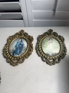 Vintage Antik Viktorianisch Verziert Messing Bilderrahmen Made In Italy - Bild 1 von 8