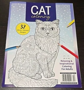 Cat Coloring Book 32 Designs 2025 - Picture 1 of 1