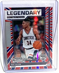 2025 Panini Legendary Contenders Red White Blue Stripes #44 RAY ALLEN UConn - Picture 1 of 2