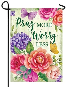 Pray More Garden Flag - Picture 1 of 1