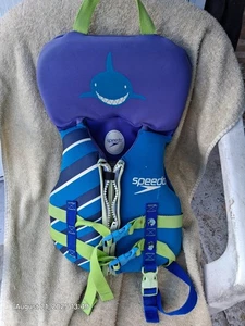 SPEEDO bebé menos de 30 libras chaleco salvavidas dispositivo de flotación TIPO II PFD azul - Imagen 1 de 3