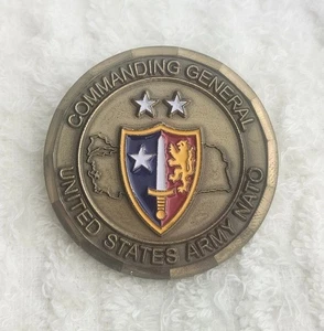 AUTENTICO US ARMY NATO CG COMANDO CONGIUNTO S.E. IZMIR TURKEY RARA MONETA SFIDA - Foto 1 di 3