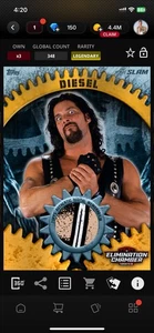 Topps Slam WWE 2025 Elimination Chamber Gold Relic - Diesel 348cc LEGENDARY - Bild 1 von 1