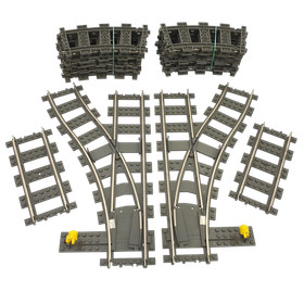 Lego&reg; TRAIN Tracks 9V Railway 4520 4515 4531 SET Rails G
