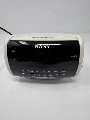 Sony Dream Machine ICF-C112 белый AM/FM радио будильник проверен работает (видео) - Изображение 1 из 4