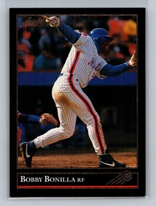 1992 Leaf #308a Bobby Bonilla Black Gold New York Mets - Picture 1 of 2