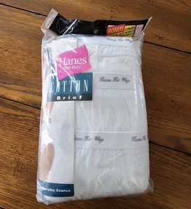 Vintage 1999 Hanes Her Way Cotton Brief Underwear Womens Sz 10 New Old Stock - Picture 1 of 10