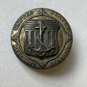 WW2 United States Merchant Marine Sterling Pin - A.E. Co - Picture 1 of 5