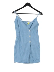 Topshop Women's Mini Dress UK 6 Blue 100% Cotton Mini - Picture 1 of 6