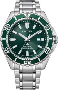Citizen BN0199-53X Promaster MARINE Eco-Drive Green Dial Diver 200m Watch Men - Picture 1 of 3