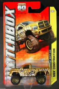Matchbox DODGE RAM SRT-10 pickup #47/120 gold w/stripes 2013 side bubble crease - Picture 1 of 4