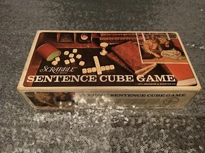 Vintage 1971 Scrabble Brand Sentence Cube Game Complete Selchow & Righter Co. - Picture 1 of 3