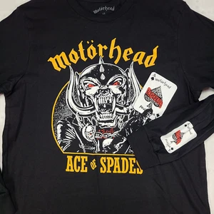 Motorhead Ace of Spades Long Sleeve T Shirt L Large Black Official New Lemmy O75 - Picture 1 of 9