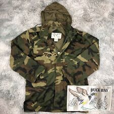 Vintage 1980’s DUCK BAY Military M-65 Camouflage Duck Hunting Field Lined Jacket