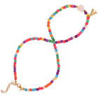 Collier pendentif lettre lettre charme collier perles colorées