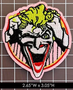 DC Comics: The Jocker Laughing Embroidered Iron On Patch - Picture 1 of 3