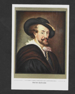 1930's German #42-27 PETER PAUL RUBENS Historical Figures Card