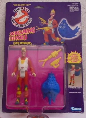 Real Ghostbusters Screaming Heroes Egon Spengler Kenner Squidsqueal Ghost READ - Image 1 of 4