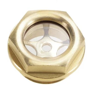 Oil Sight Glass G3/4 Male Threaded Brass Air Compressor Fittings with O-Ring - Picture 1 of 5