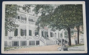 Hotel Huguenot, Huguenot, NY Postcard 1918 - Foto 1 di 2
