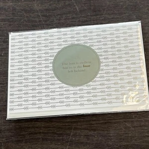 Sympathy Card “ The Loss Is Endless but So Is The Love Left Behind” W/ Envelope - Picture 1 of 12